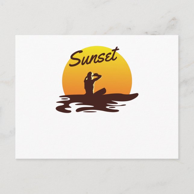 Cartão Postal Sunset Beach (Frente)