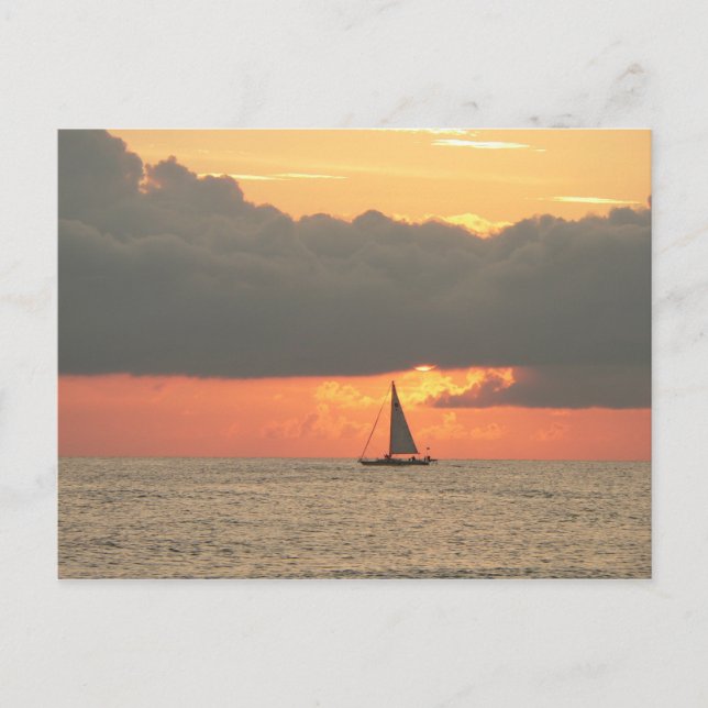 Cartão postal Sunset Beach Clearwater (Frente)