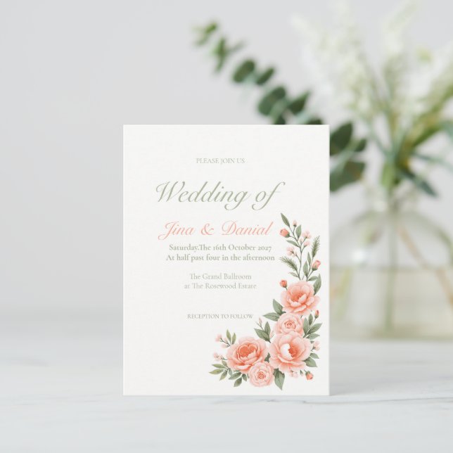 Cartão Postal Sunset Bloom (Em pé/Frente)