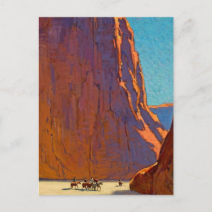 Cartão Postal "Sunset Canyon de Chelly", por Edgar Payne