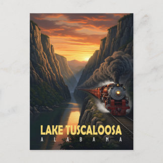 Cartão Postal Sunset Canyon – Lake Tuscaloosa, Alabama
