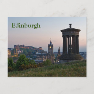 Cartão postal Sunset Cityscape de Edimburgo