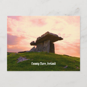 Cartão Postal Sunset County Clare Dolmen