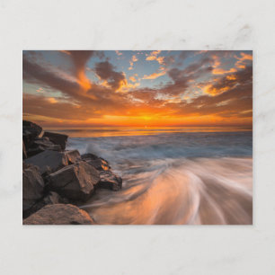 Cartão Postal Sunset da praia de Tamarach