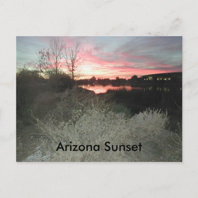 Cartão Postal Sunset de arizona (Frente)