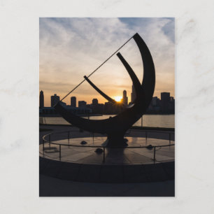 Cartão Postal Sunset de relógio