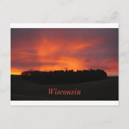 Cartão Postal Sunset de Wisconsin