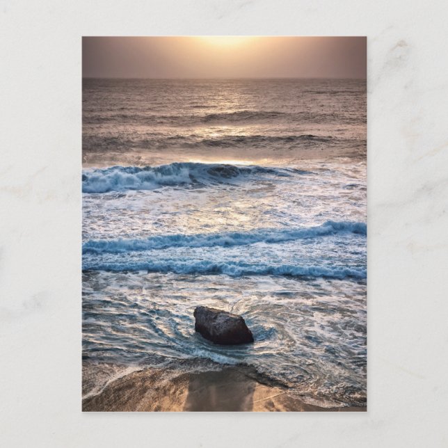 Cartão Postal Sunset Delicate Beach (Frente)