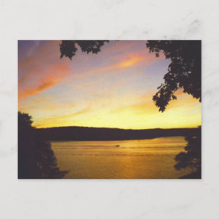 Cartão postal Sunset do Lake Wallenpaupack
