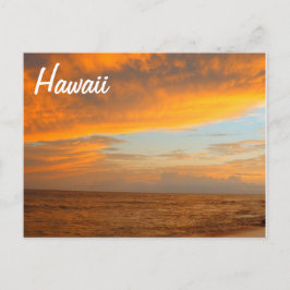 Cartão Postal Sunset do ouro