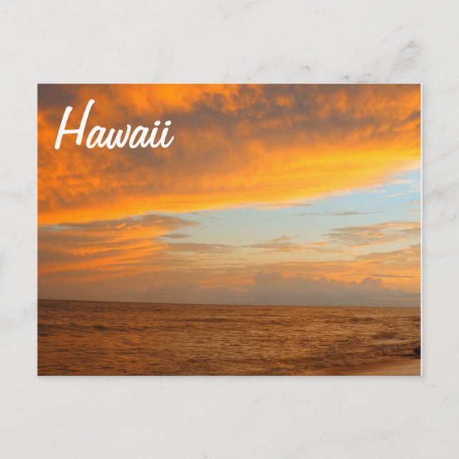 Cartão Postal Sunset do ouro (Frente)