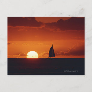 Cartão Postal Sunset e Yacht 2