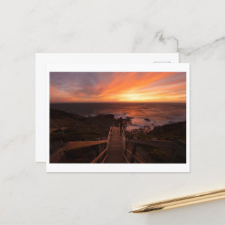 Cartão Postal Sunset Em Cape Schanck