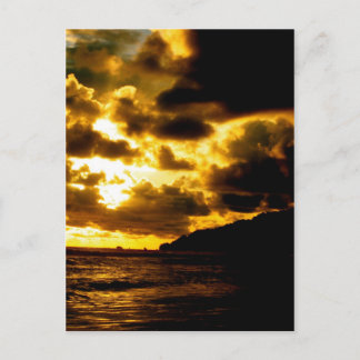 Cartão Postal Sunset em Carate, Costa Rica