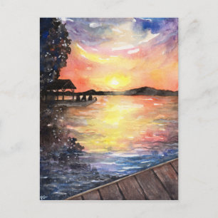 Cartão Postal Sunset em Cottage