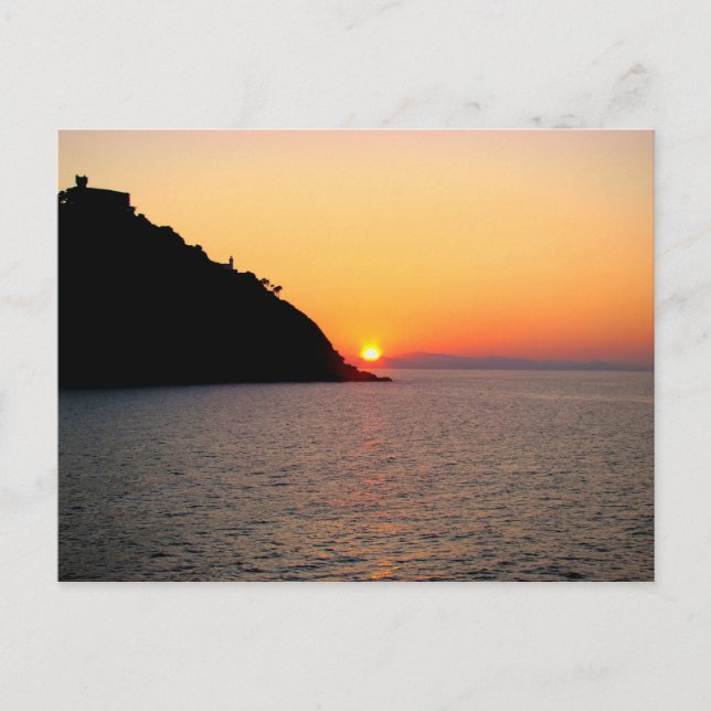 Cartão Postal Sunset em Donostia - San Sebastian (Frente)