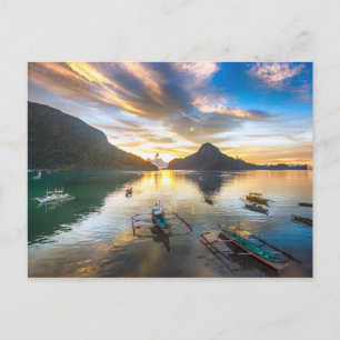 Cartão Postal Sunset em El Nido