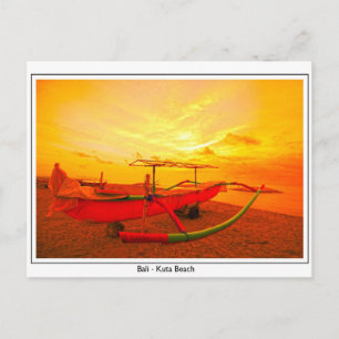 Cartão Postal Sunset em Kuta