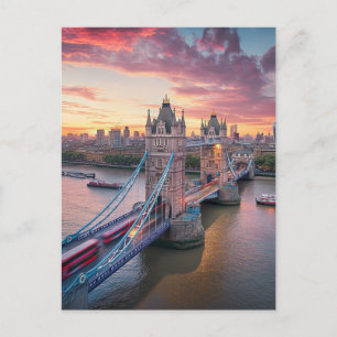 Cartão Postal Sunset em Londres