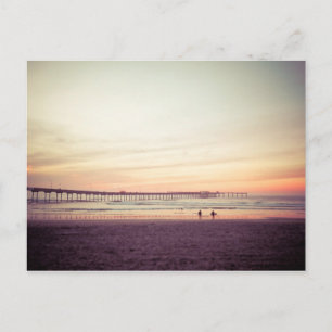 Cartão Postal Sunset em Ocean Beach, Califórnia