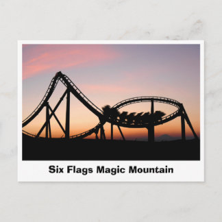 Cartão Postal Sunset em Seis Sinalizadores Magic Mountain