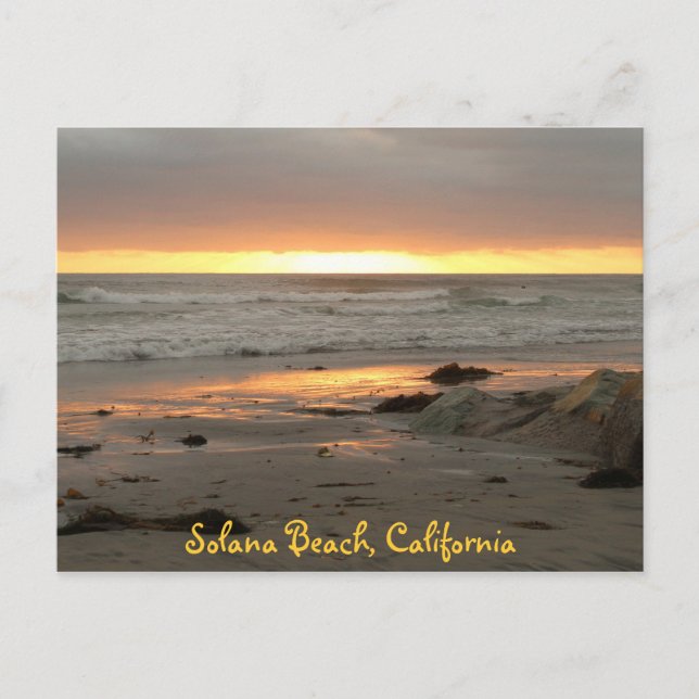 Cartão Postal Sunset em Solana (Frente)