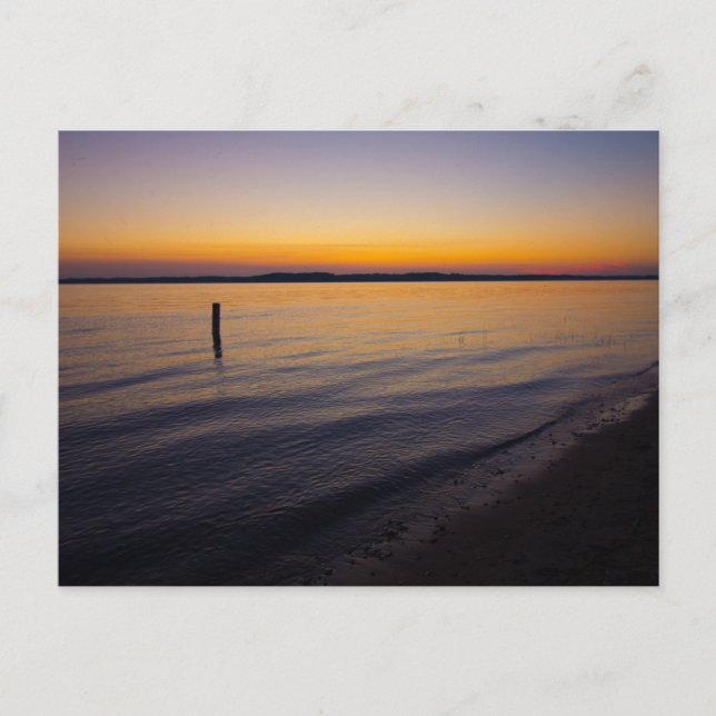 Cartão Postal Sunset em Yuba, Michigan (Frente)