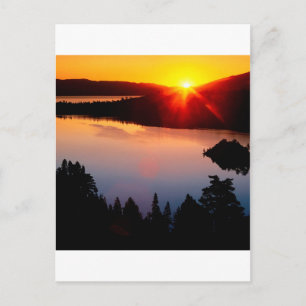 Cartão Postal Sunset Emerald Bay Lake Tahoe