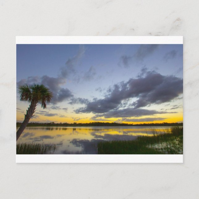 Cartão Postal Sunset, George LeStrange, Fort Pierce, FL (Frente)