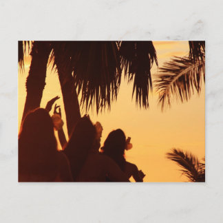 Cartão Postal Sunset Hula Dancing