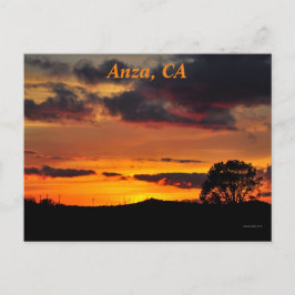 Cartão Postal Sunset In Anza, CA
