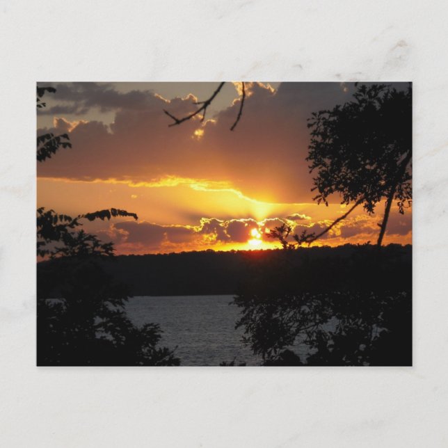 Cartão Postal Sunset - Lago Truman (Frente)