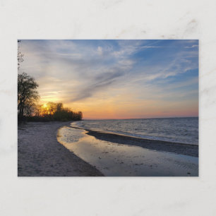 Cartão Postal Sunset, Lake Erie, Ohio