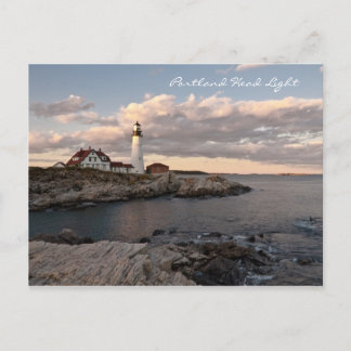 Cartão Postal Sunset Luz de Cabeça de Portland