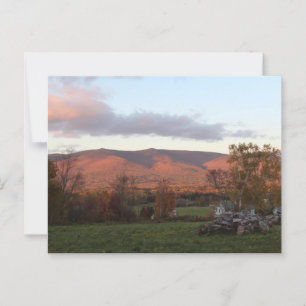 Cartão Postal Sunset Mountain Scenery Quebra-cabeça