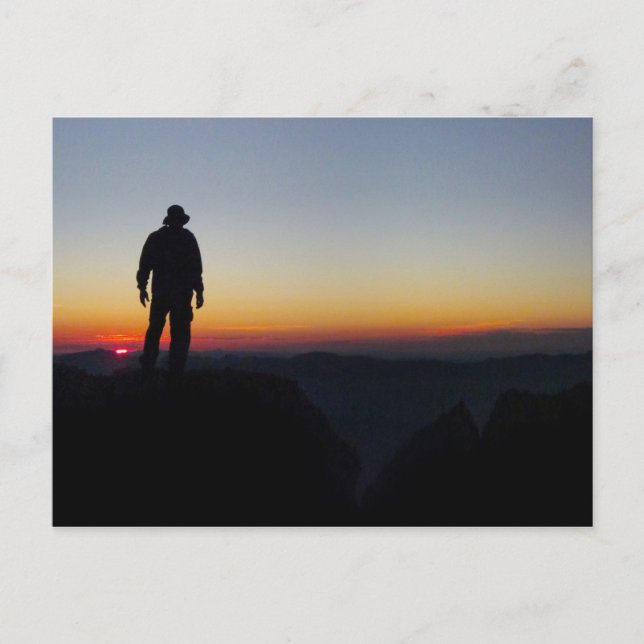 Cartão Postal Sunset - Mt Whitney - John Muir Trail (Frente)