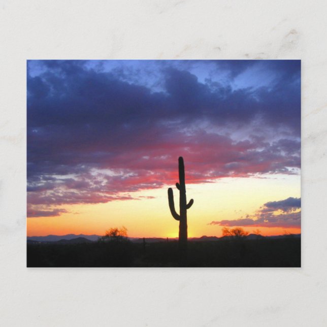 Cartão Postal Sunset na Arizona de Phoenix (Frente)