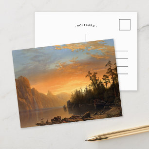 Cartão Postal Sunset na Califórnia   Albert Bierstadt