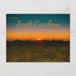 Cartão Postal Sunset na North Myrtle Beach Carolina do Sul
