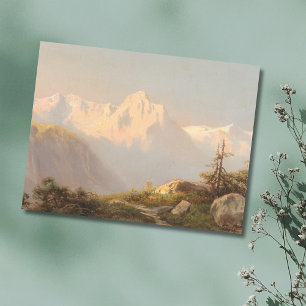 Cartão Postal Sunset nas montanhas - Carl Lafite