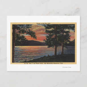 Cartão Postal Sunset no Big Bear Lake