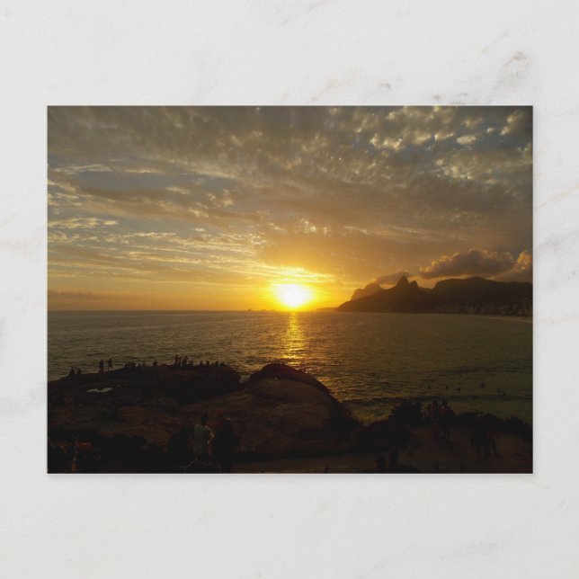 Cartão Postal Sunset no Brasil (Frente)