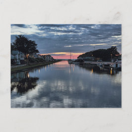 Cartão Postal Sunset no Canal de Bude.