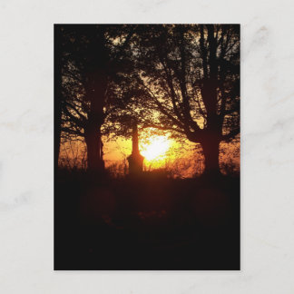 Cartão Postal Sunset no Cemitério