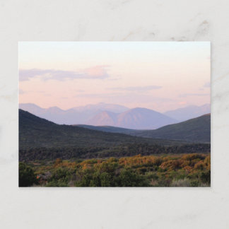 Cartão Postal Sunset no Desfiladeiro Negro da Gunnison, CO