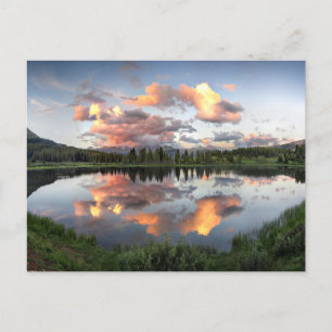 Cartão Postal Sunset no Little Molas Lake - Colorado Trail