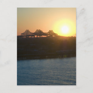 Cartão Postal Sunset no Mississippi