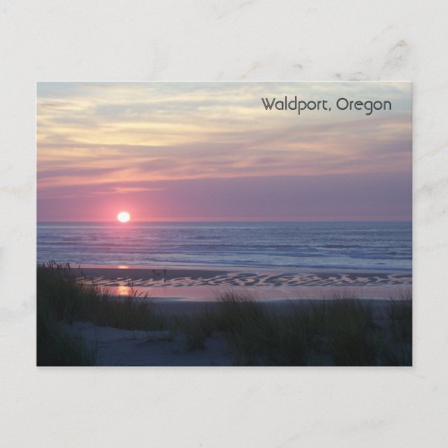 Cartão Postal Sunset no Oregon (Frente)
