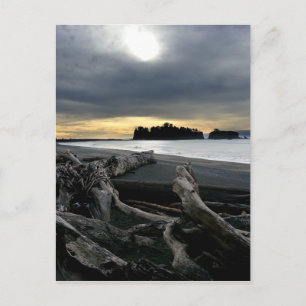 Cartão Postal Sunset no Parque Nacional da Olimpiadas de Ruby Be