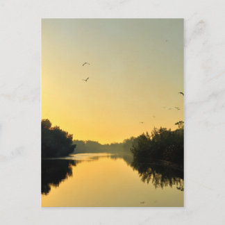 Cartão Postal Sunset no rio Negril